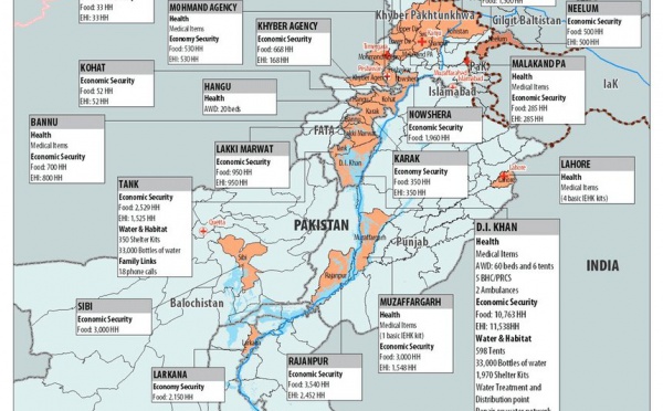 Pakistan : aide aux victimes des inondations au Baloutchistan