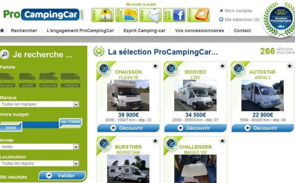 Le 1er portail professionnel dédié aux véhicules de loisirs d’occasion
