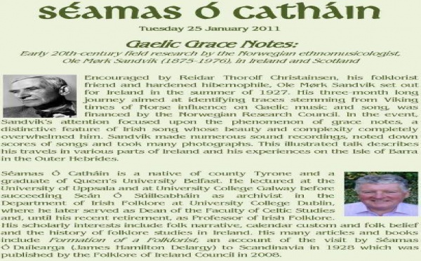 Princess Grace Irish Library Monaco presents Séamas Ó Catháin and Kevin O’Dwyer