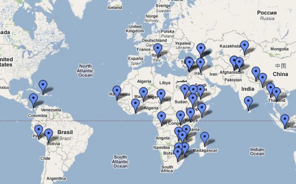 Lancement sur internet de la première Carte mondiale des stocks d'urgence