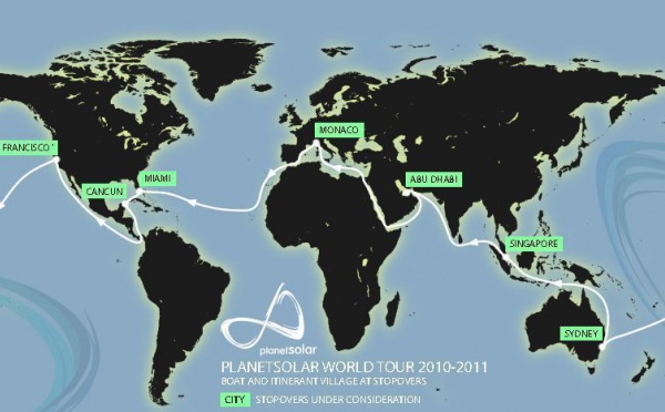 PLANETSOLAR: Traversée réussie de l'Atlantique en bateau solaire