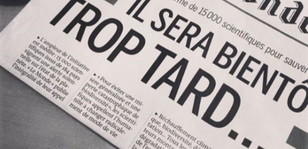 Nouveau cri d'alarme: la planète va mal