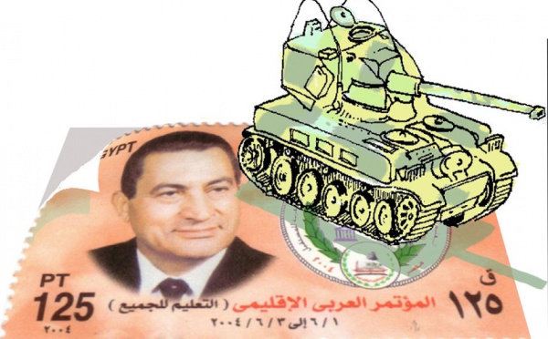 DESSIN DE PRESSE: EGYPTE - LE POIDS DE L’ARMÉE 