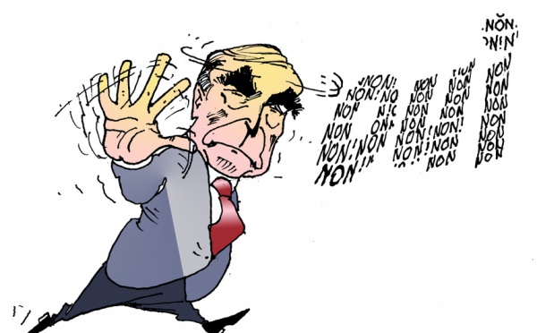 DESSIN DE PRESSE: Une poupée qui fait  "non, non, non"