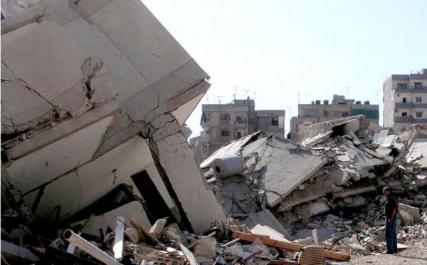 Exercice de séisme au Liban