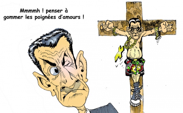 DESSIN DE PRESSE: Le martyre pour Sarkozy !