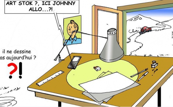 DESSIN DE PRESSE: Johnny ne lâche pas le morceau