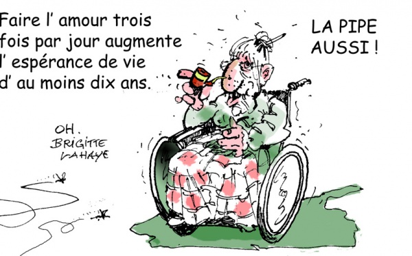 DESSIN DE PRESSE: Repris par les médias, les secrets de la longévité