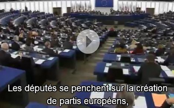 Statut et financement des partis politiques au niveau européen