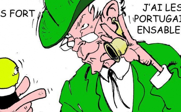 DESSIN DE PRESSE: Le Portugal n'entend pas les demandes de l'Union Européenne