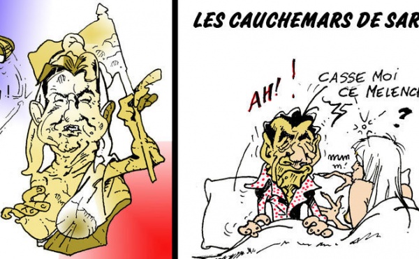 DESSIN DE PRESSE: Les cauchemars de Sarkozy