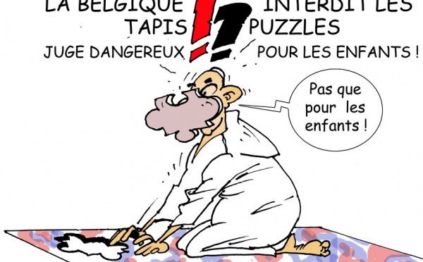 DESSIN DE PRESSE: Le tapis puzzle dangereux pour les enfants ?