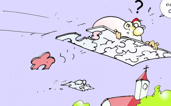 DESSIN DE PRESSE: Recycler ces tapis puzzles