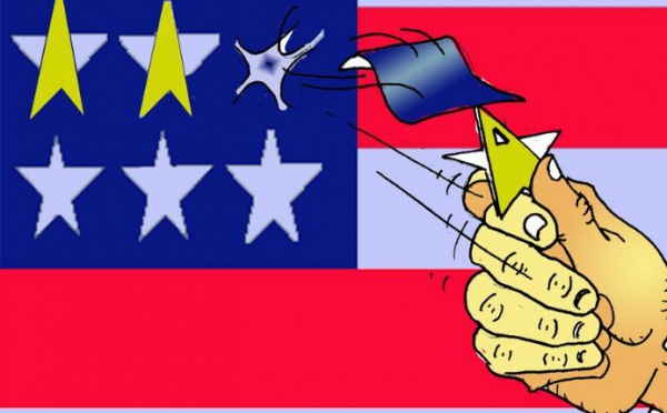 DESSIN DE PRESSE - Le dollar dégradé?