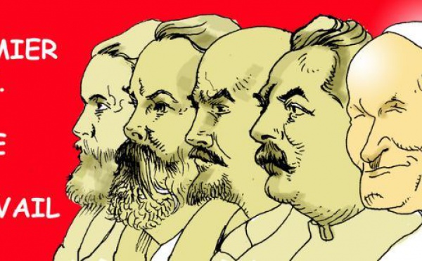 DESSIN DE PRESSE - L'infatigable et bienheureux travailleur de Dieu,...