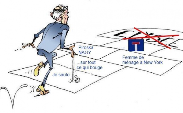 DESSIN DE PRESSE - DSK saute sur tout ce qui bouge