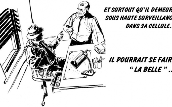 DESSIN DE PRESSE: Un homme dans de beaux draps