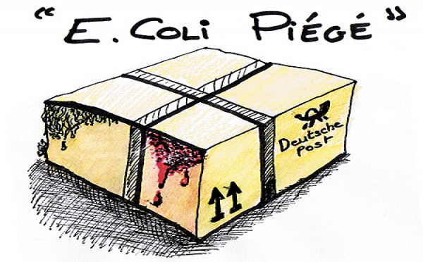 DESSIN DE PRESSE - E.Coli Piégé 