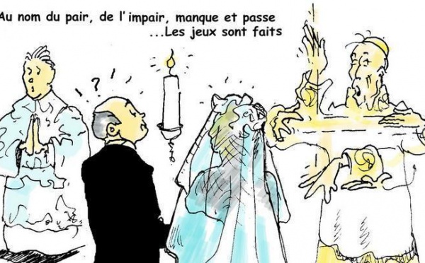 DESSIN DE PRESSE - Mariage princier à Monaco