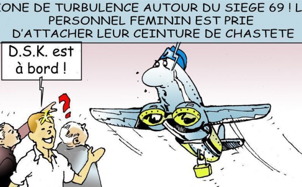DESSIN DE PRESSE - Les hôtesses auraient-elles les fesses en l'air?