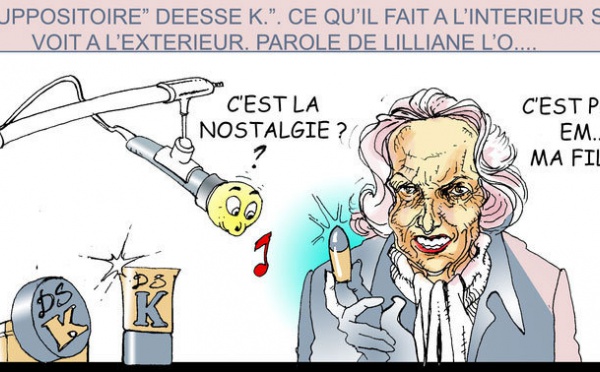 DESSIN DE PRESSE: Le suppositoire Déesse K !