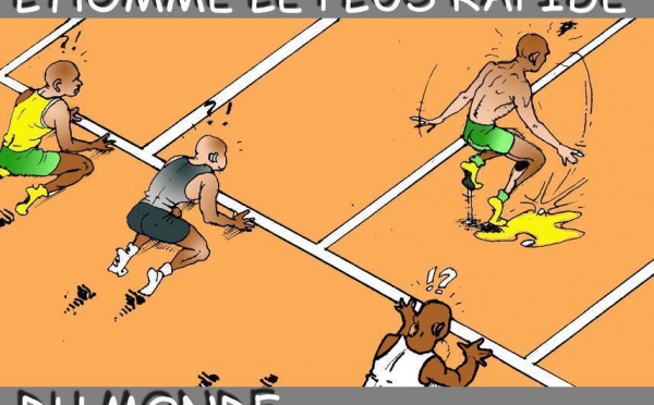 DESSIN DE PRESSE: Un record de plus pour Usain Bolt
