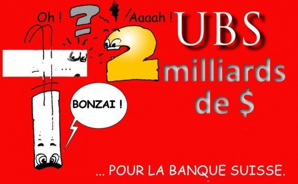 DESSIN DE PRESSE: Après l'affaire Kerviel, une banque suisse se tire une balle dans le pied