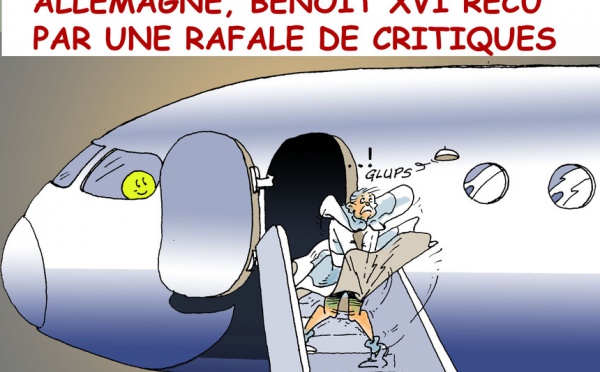 DESSIN DE PRESSE: Courant d'air frais sous les jupes du Pape
