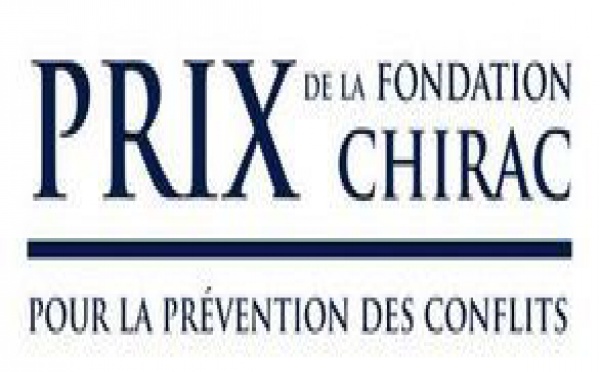 Prix de la fondation Chirac 'Pour la prévention des conflits'