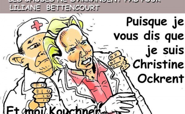 DESSIN DE PRESSE: Liliane se prendrait pour Christine ?