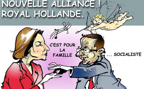 DESSIN DE PRESSE: Royal-Hollande, la nouvelle histoire d'amour