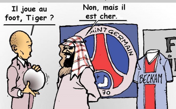 DESSIN DE PRESSE: Beckham bientôt sous le ciel de Paris