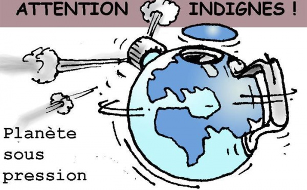DESSIN DE PRESSE: La planète bleue voit rouge