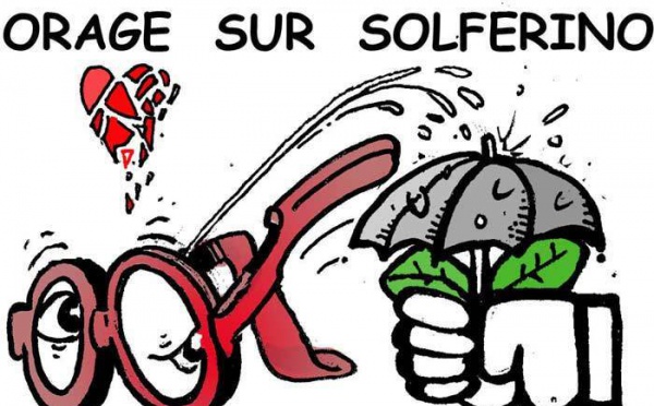 DESSIN DE PRESSE: Avis d'orage sur Solférino