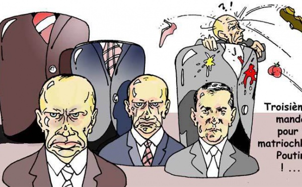 DESSIN DE PRESSE: Mise en boîte pour Poutine