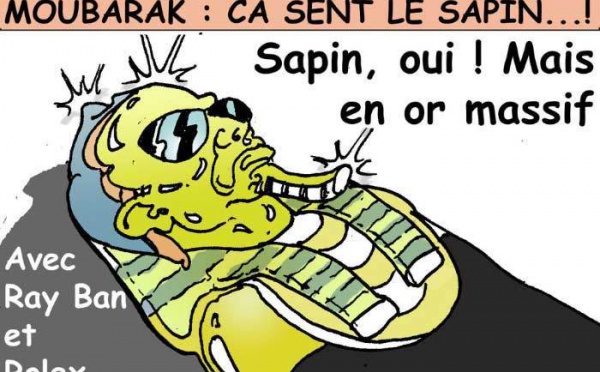 DESSIN DE PRESSE: Les carottes de Moubarak sont cuites