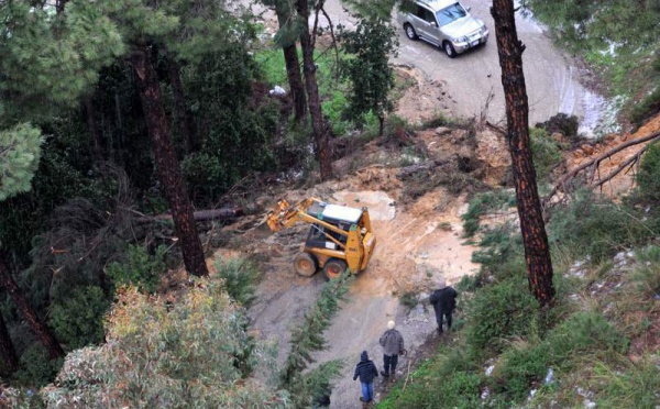 L’IMAGE DU JOUR – Tempête et neige au Liban