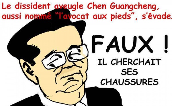 DESSIN DE PRESSE: Une éclairante née cécité