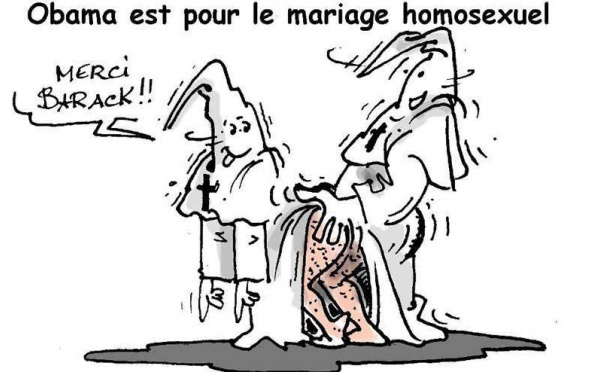 DESSIN DE PRESSE: Obama et le mariage gay