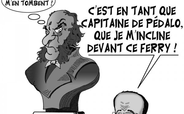 DESSIN DE PRESSE: Hollande honore Jules Ferry