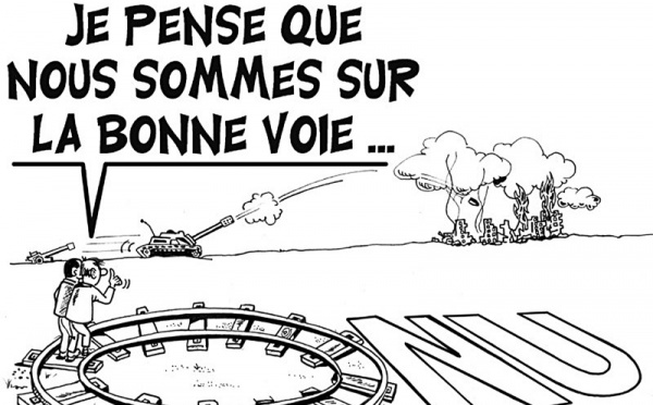 DESSIN DE PRESSE: Chou blanc pour les casques bleus