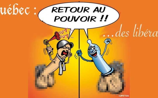 DESSIN DE PRESSE: Retour du parti libéral au Québec