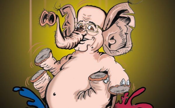 DESSIN DE PRESSE: Après l'hyper-président, l'hyper-majorité