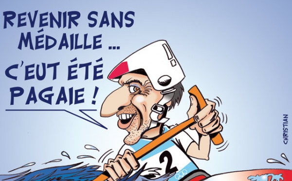 DESSIN DE PRESSE: Des athlètes comblés et des pagaies
