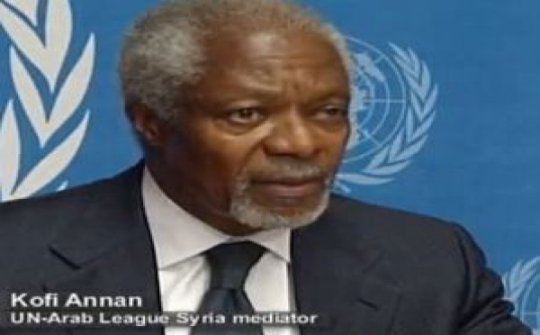 Kofi Annan démissionne de ses fonctions d'Envoyé spécial