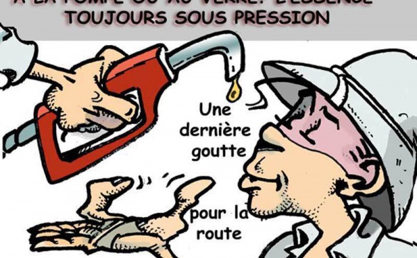 DESSIN DE PRESSE: Le pistolet de gazole braqué