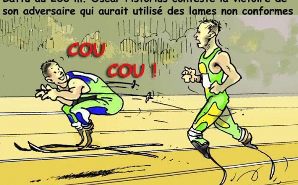 DESSIN DE PRESSE: Pistorius coiffé sur le poteau