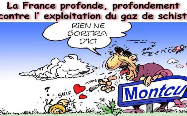 DESSIN DE PRESSE: De l'eau dans le gaz de schiste