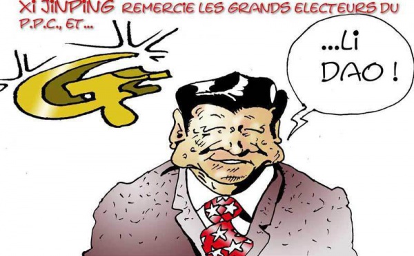 DESSIN DE PRESSE: Hu Jintao contre la muraille de la corruption