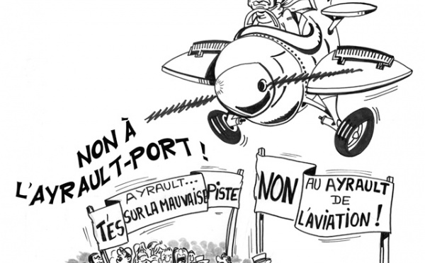 DESSIN DE PRESSE: Pas d'Ayrault beau fixe